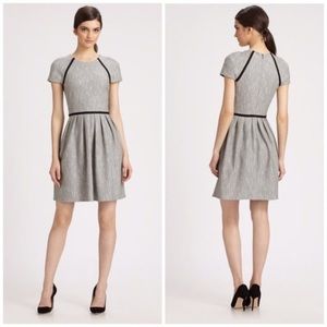 Tibi herringbone tweed knit dress